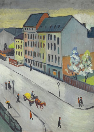 A nossa rua em cinzento de August Macke
