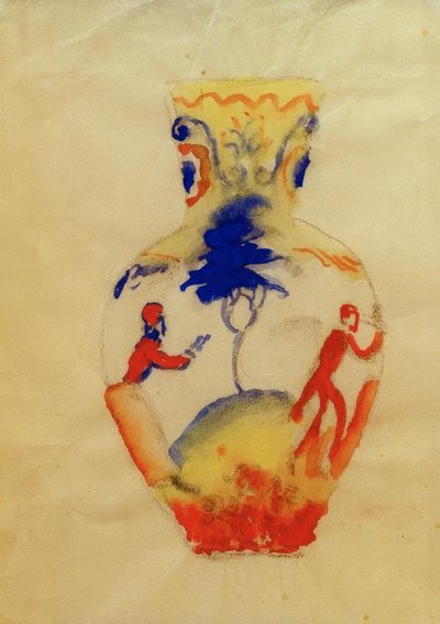 Jarra com duas figuras de August Macke