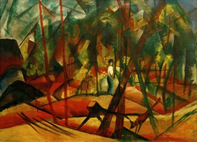 andar na floresta de August Macke
