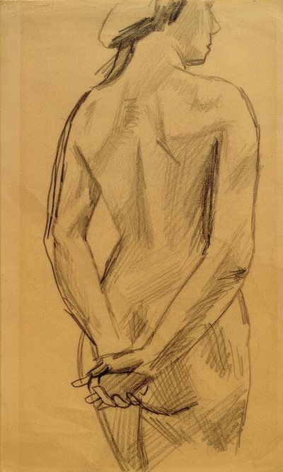 Nu feminino 53 de August Macke