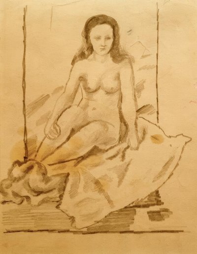 Nu feminino 70 de August Macke