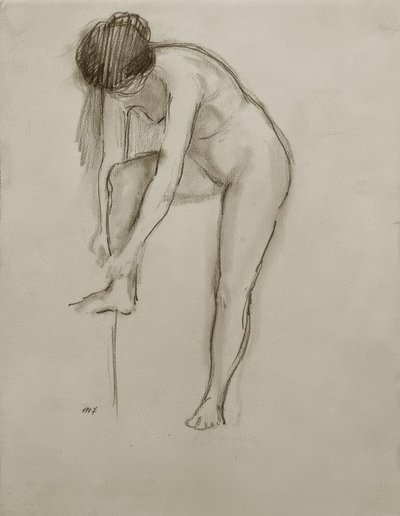 Nu feminino IV de August Macke