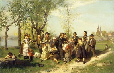 Crianças brincando, de August Malmström
