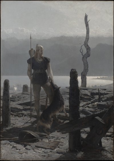 Saga de Frithiof: Retorno de Frithiof, década de 1880. de August Malmström