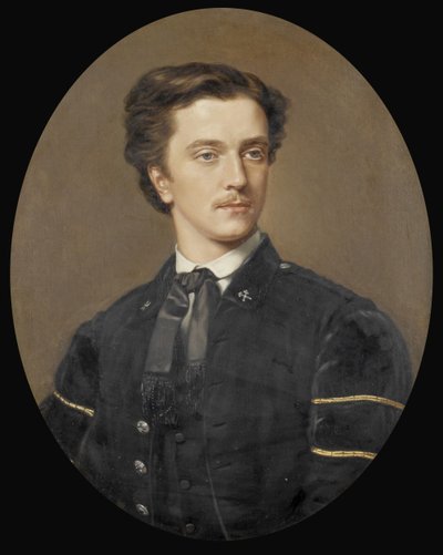 August Prinzhofer Escudeiro de retrato de August Prinzhofer