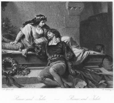 Cena de Romeu e Julieta de August Spiess