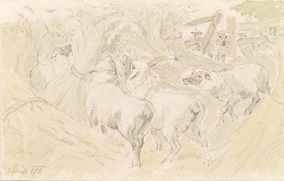 Ovelhas em grão de August Spiess