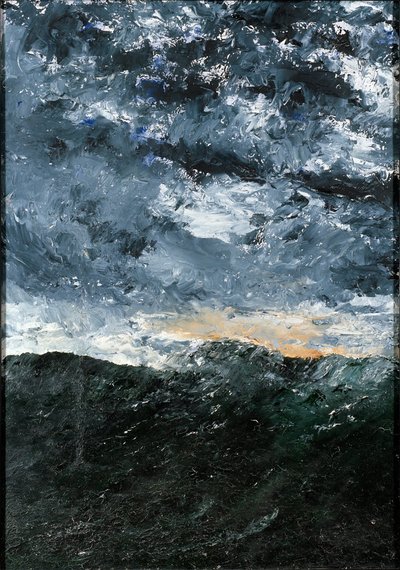 Paisagem, paisagem marítima: Vågen VIII (Onda VIII) de August Strindberg