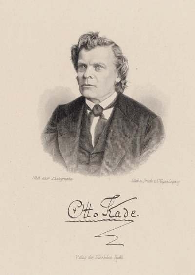Retrato do compositor Otto Kade 1819-1900. de August Weger