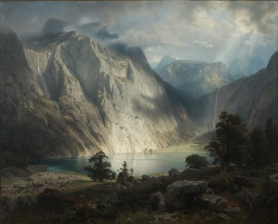 Alto Lago perto de Berchtesgaden de August Wilhelm Leu