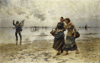 Maré baixa, de August Wilhelm Nikolaus Hagborg