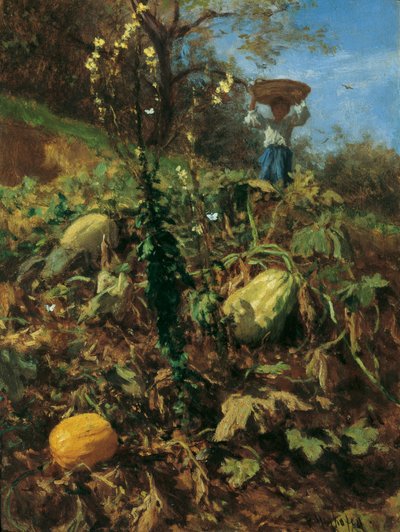 O jardim da abóbora de August von Pettenkofen