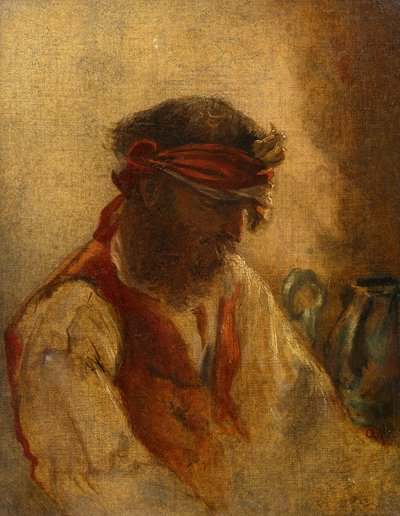Tirolês ferido de August von Pettenkofen