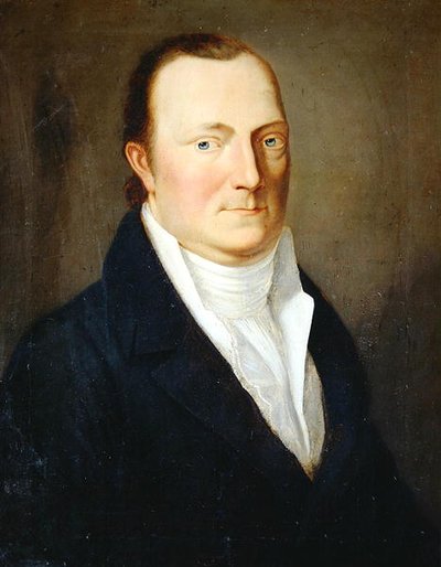 Retrato do Presidente da Polícia Ludwig von Manger, c.1825 (óleo sobre tela) de August von der Embde
