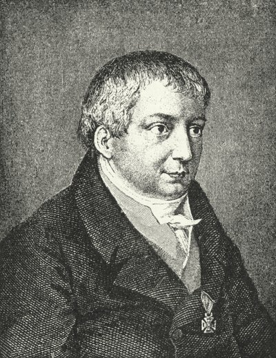 Friedrich Schlegel, poeta alemão (gravura) de Augusta von Buttlar