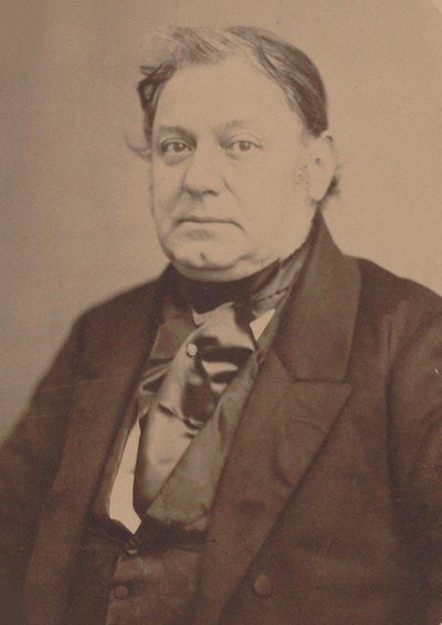 Retrato do pianista e compositor Amédée Méreaux 1802-1874. de Auguste Adolphe Bertsch