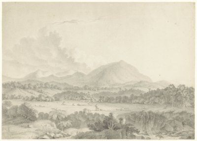 paisagem javanesa de Auguste Antoine Joseph Payen
