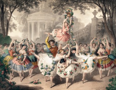 Um Ballet na Ópera, do artista francês Pierre-Auguste Belin de Auguste Belin