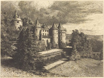 Castelo em ascensão de Auguste Boulard