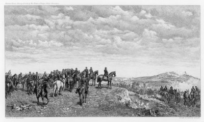 Napoleão III em Solferino, c1880-1882. de Auguste Boulard