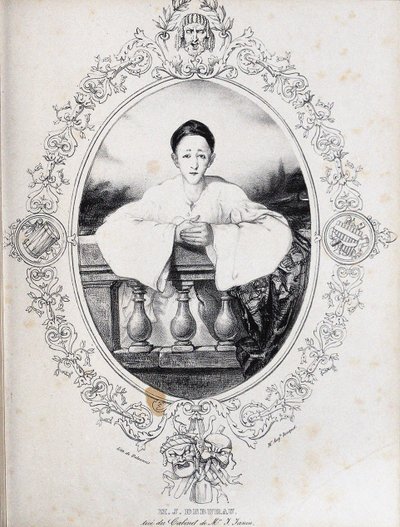 Jean-Gaspard Deburau como Pierrot, 1845 de Auguste Bouquet