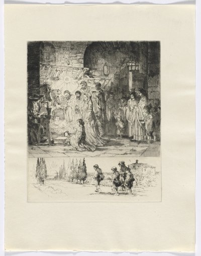 Frédéric Mistral: Memórias e Histórias de Frédéric Mistral: presépio/ figuras caminhando na estrada (inserir depois da p. 32) de Auguste Brouet