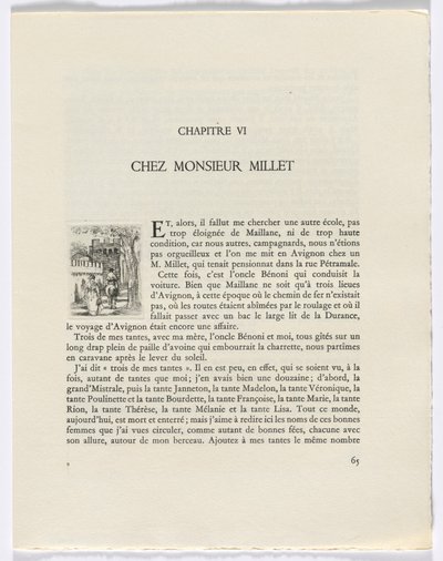 Frédéric Mistral: Mémoires et Recits de Frédéric Mistral: mulher e homem a cavalo (página 65) de Auguste Brouet