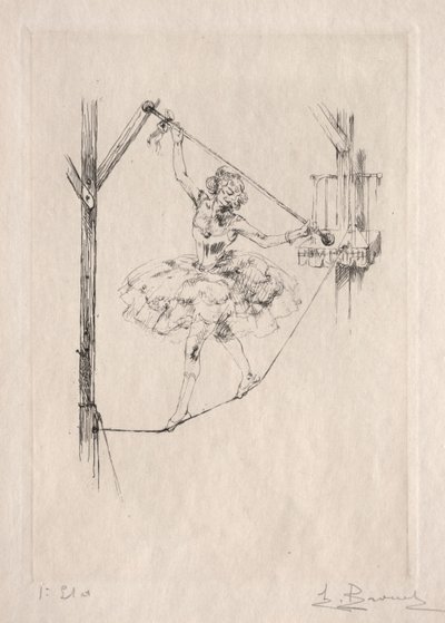 Dançarina de corda bamba de Auguste Brouet