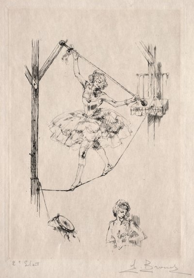 Dançarina de corda bamba de Auguste Brouet