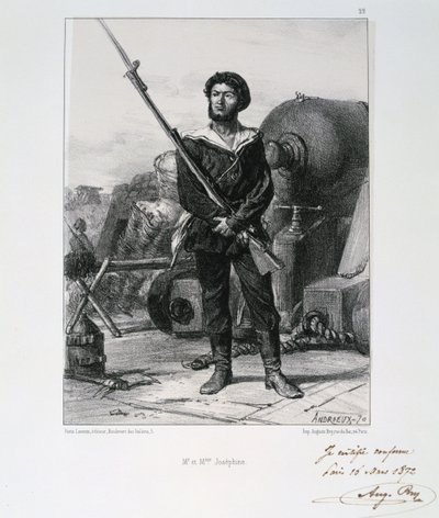M e Sra. Josephine, Cerco a Paris, Guerra Franco-Prussiana, 1870 a 1872 de Auguste Bry