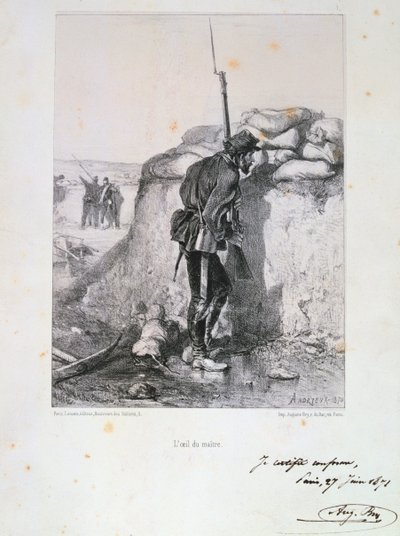 Cerco a Paris, Guerra Franco-Prussiana, 1870 1871. de Auguste Bry