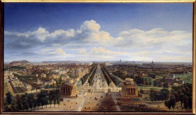 Vista de Paris tirada do Arc de Triomphe de l