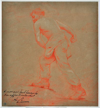 Le sower Desenho de Auguste Carli (1868-1930) de Auguste Carli
