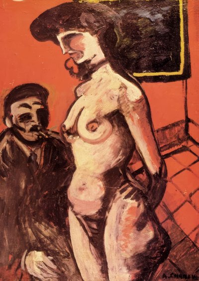 Prostituierte mit Kunde von Auguste Chabaud