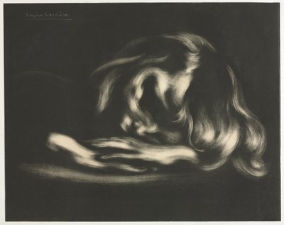 Sleep Jean-René Carrière, do LAlbum de impressões originais da Galerie Vollard, 1897. de Auguste Clot