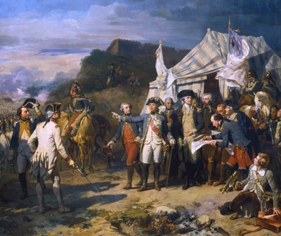 Cerco de Yorktown, 1781 c1836 de Louis Charles Auguste Couder