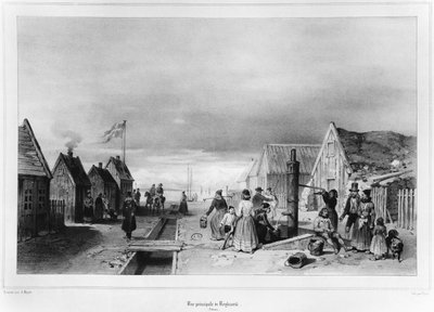A, rua alta, reykjavik de Auguste Etienne Francois Mayer