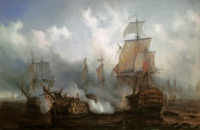 O Redoutable na Batalha de Trafalgar, 21 de outubro de Auguste Etienne Francois Mayer