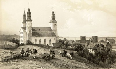 Igreja de Santa Maria em Wisby de Auguste Etienne Francois Mayer