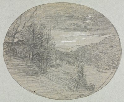 Paisagem, 1800. de Auguste Francois Ravier