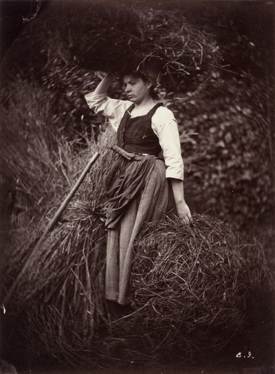 Camponês,c. 1870 (foto) de Auguste Giraudon