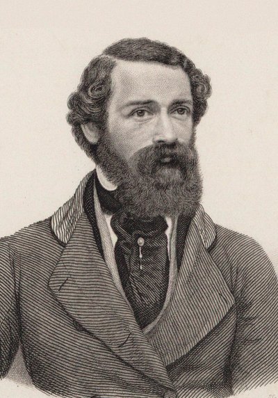 Retrato do compositor Joseph Netzer 1808-1864, c. 1850 de Auguste Hüssener