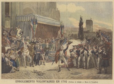 Voluntários se alistando em 1792 de Auguste Jean Baptiste Vinchon