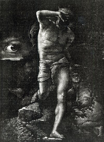 A Consciência ou, O Olho Observando Caim, de &39;La Legende des Siècle&39; de Victor Hugo (1802-85) de Auguste Joliet