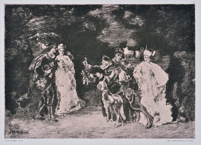 O Prêmio de Dança (desenho) de Auguste Lauzet