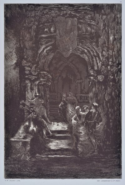 A Escadaria (desenho) de Auguste Lauzet
