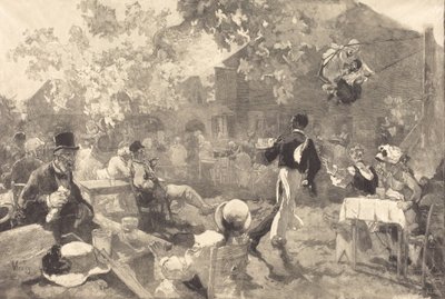 No galo da urze, 1888. de Auguste Lepere