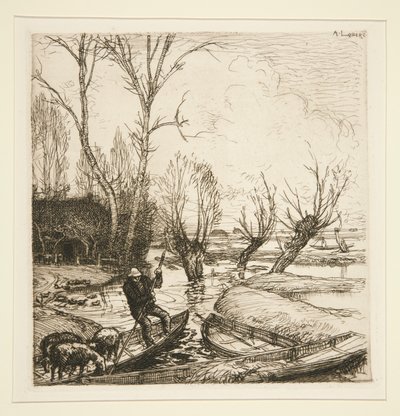 O Marais Inundado - O Pastor de Auguste Lepere