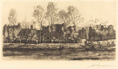 Bancos do Somme em Amiens de Auguste Lepere