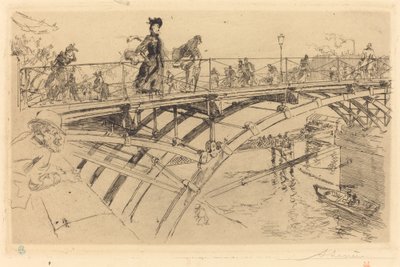 Ponte das Artes (Le pont des Arts) de Auguste Lepere